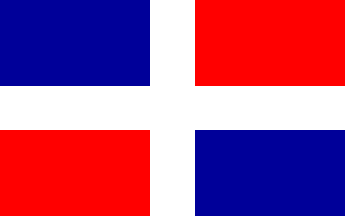 Национальный флаг, Доминиканская Республика