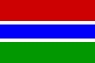 Национальный флаг, Гамбия